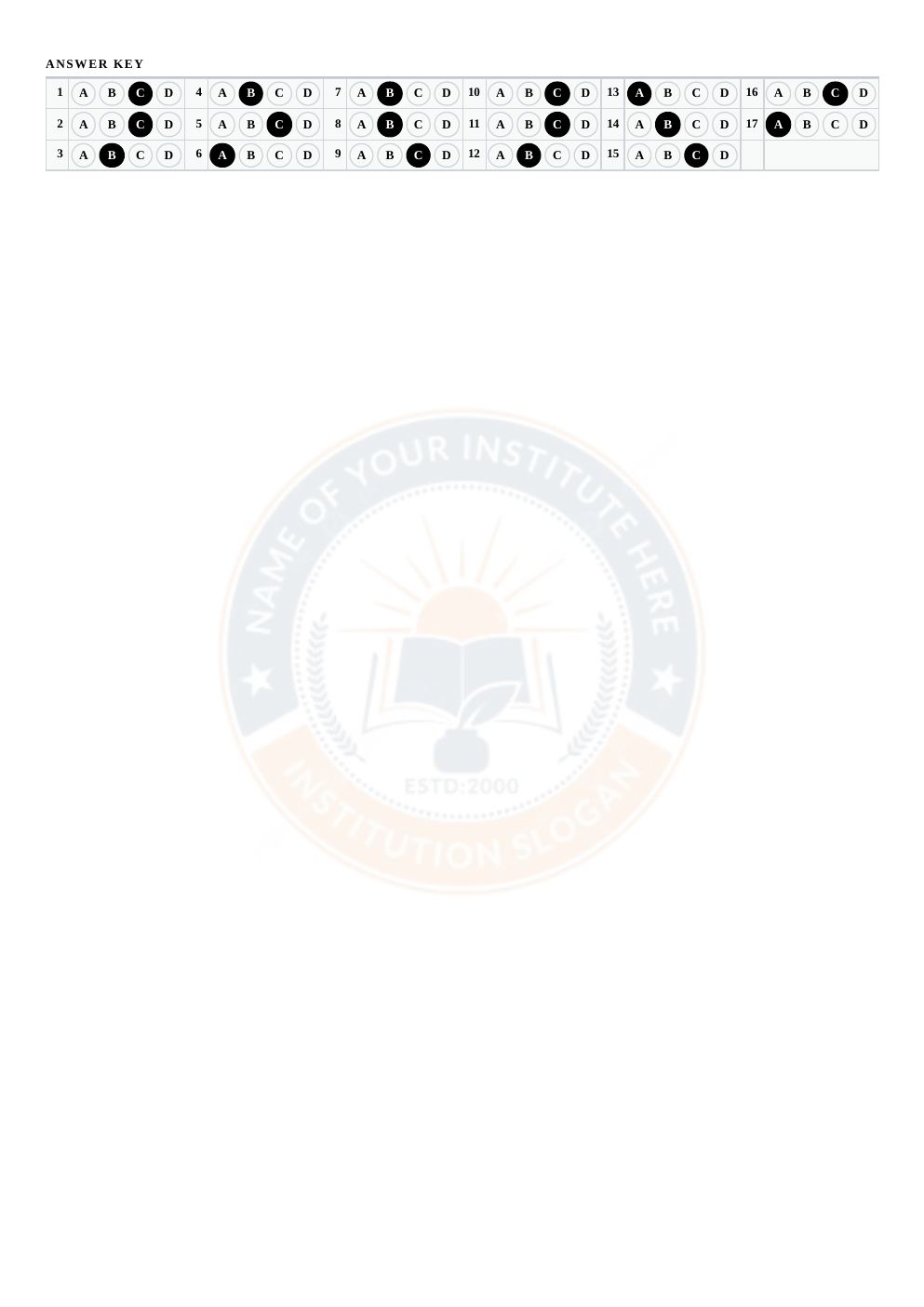 Pak Test Solution updated version sample paper, page 4: last page